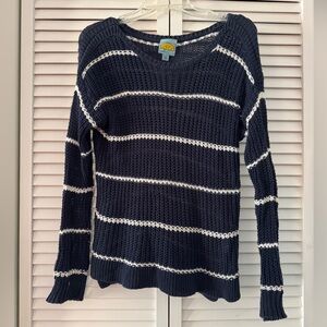 C&C California Navy Blue Knitted Sweater